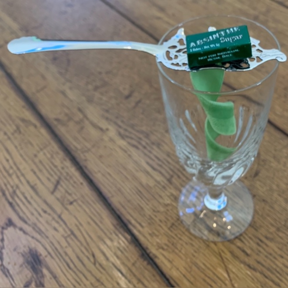 Vintage French Torsade Style Large Goblet Glass – Absinthe Era Collectible